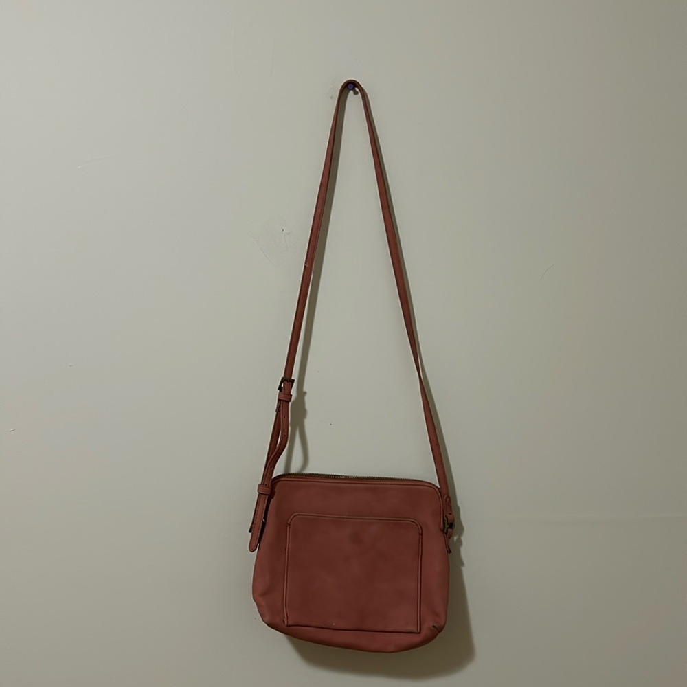 Leather hand bag